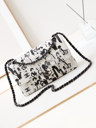 Ch*el classic flap bag 15.5×25.5×6.5cm