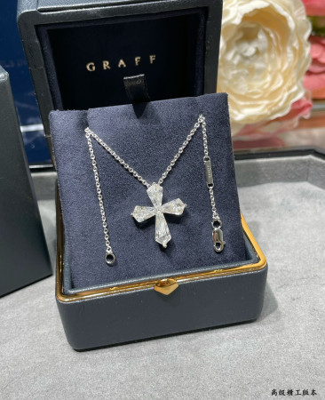 Graff Ice Flower Cross Necklace