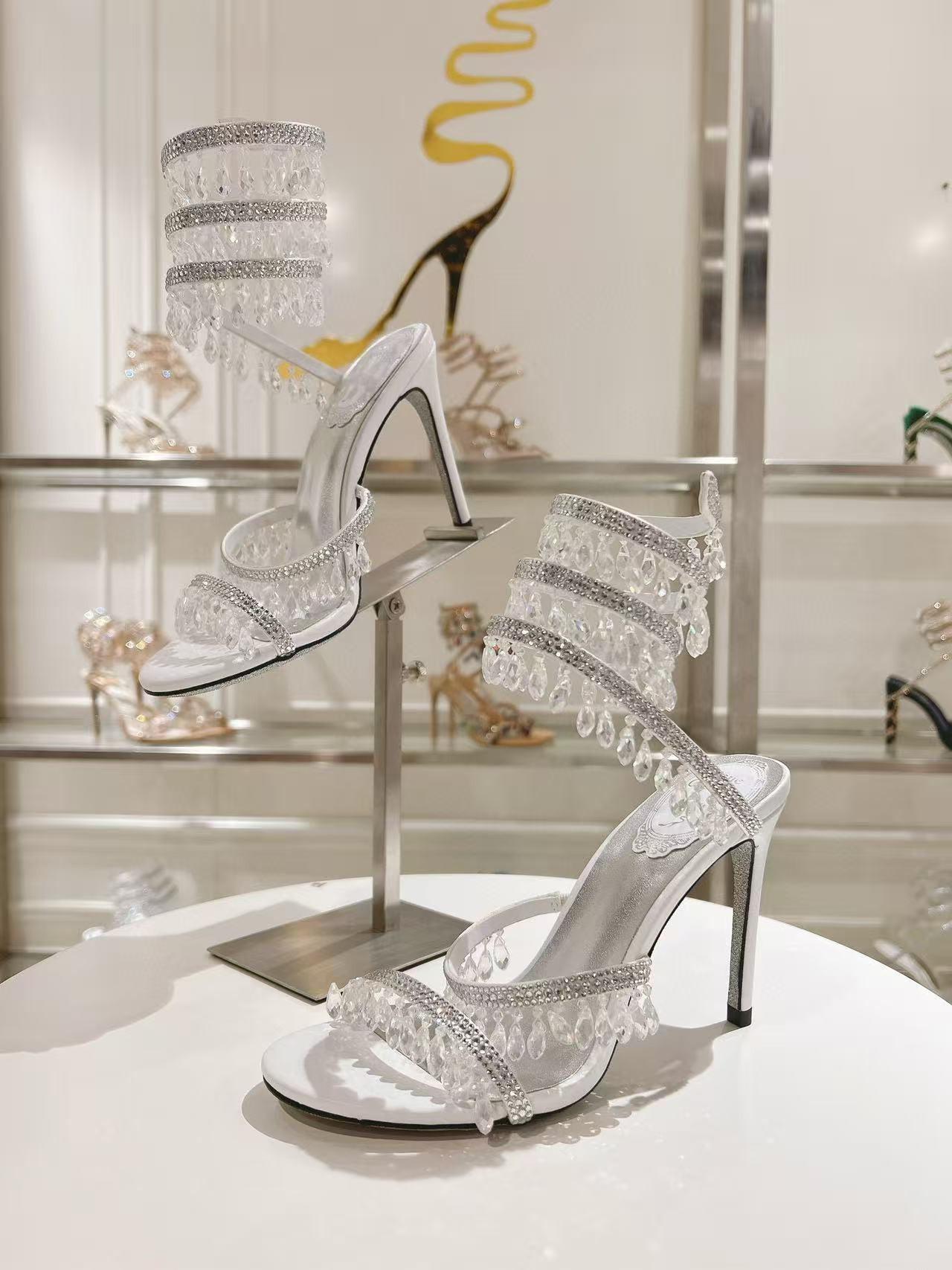 UA RENÉ CAOVILLA CHANDELIER SANDAL 95mm