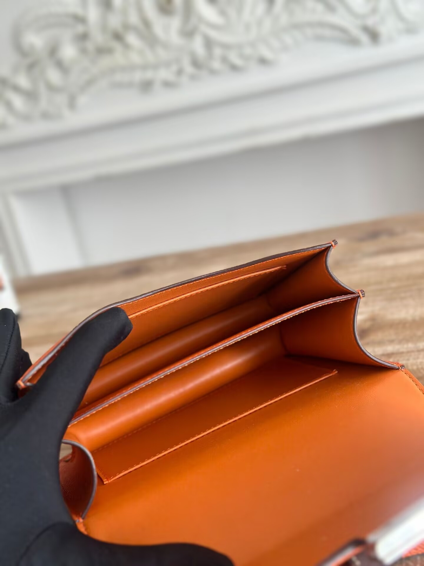 Hermès Constance 19 Epsom Silver Hardware 7.25" x 6.25" x 2.25"