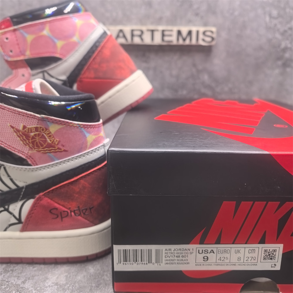 UA Jordan 1 Retro High OG Spider-Man Across the Spider-Verse