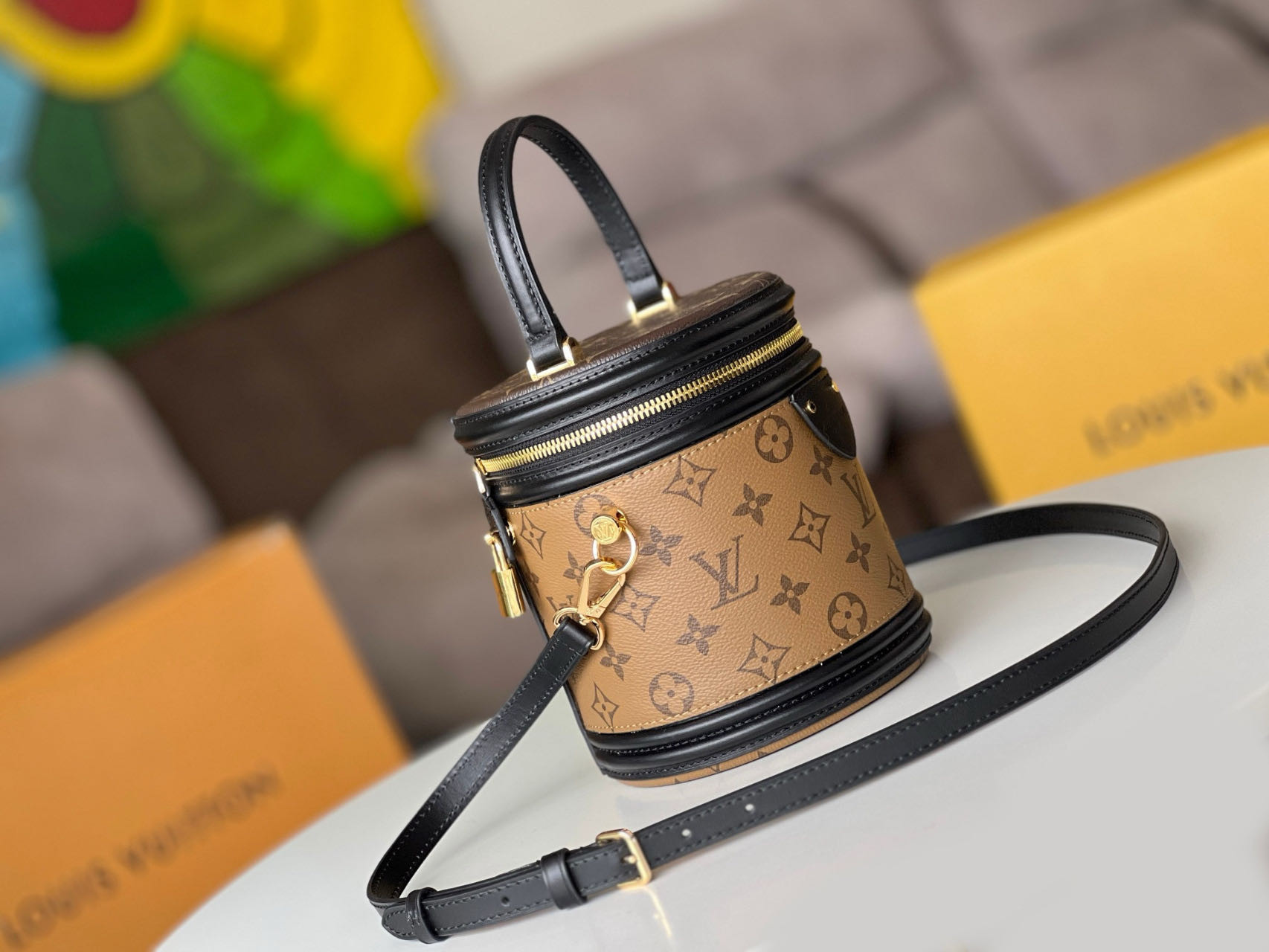 LV CANNES M43986 5.9x6.7x5.9 inches