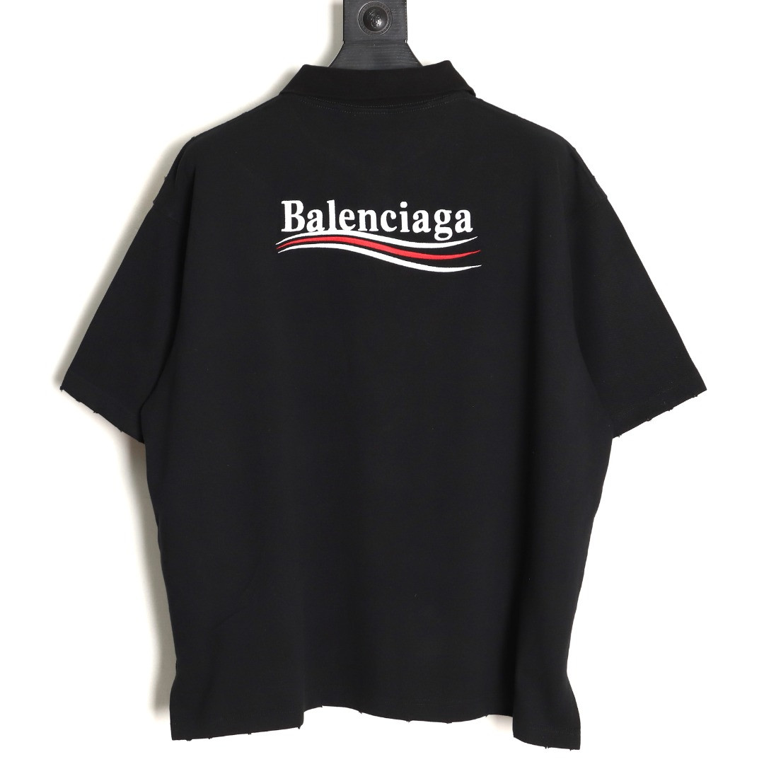 Ba*len*cia*ga 25ss short-sleeved polo shirt