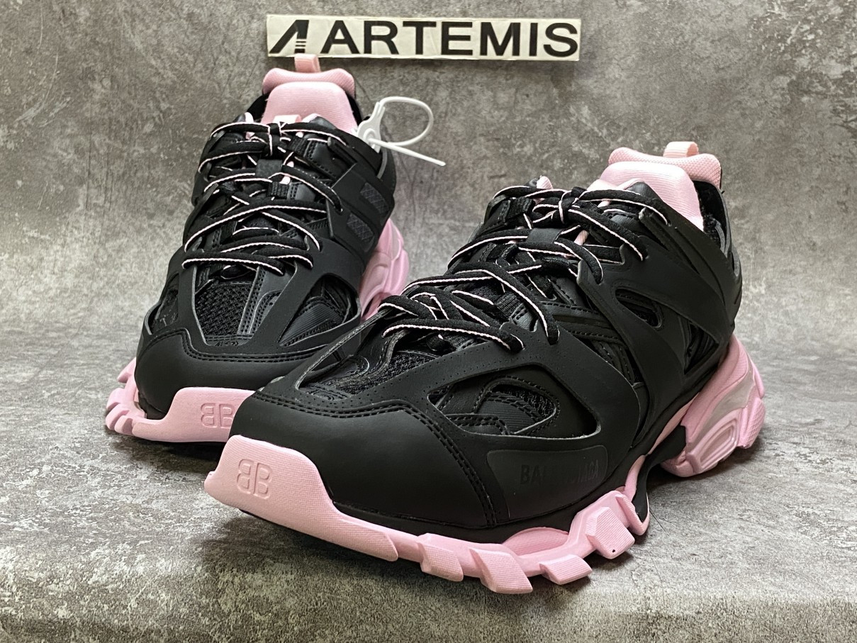 Balenciga Track Black Pink With Led Light
