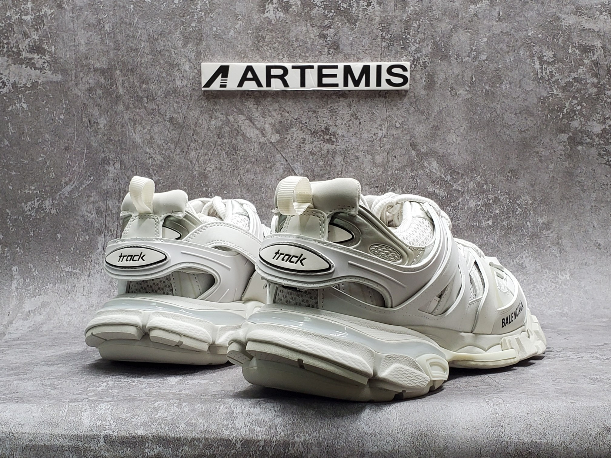 Balenciga LED Track Trainers White