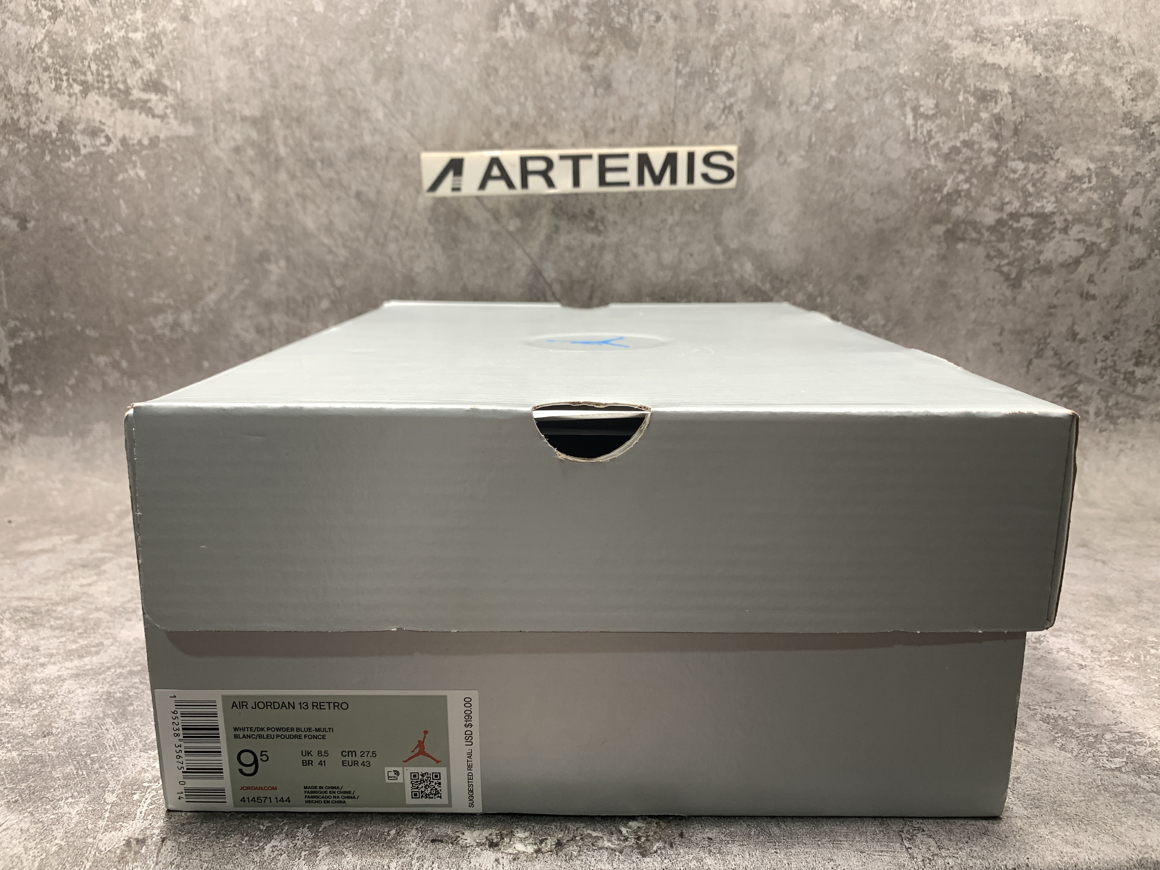 Jordan 13 Retro Obsidian Powder Blue White