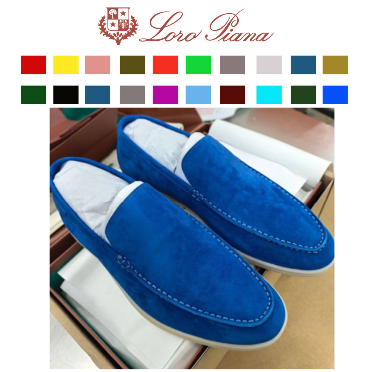 ua L**o p*ana summer walk loafers (custom colors - 7-10 days production time)