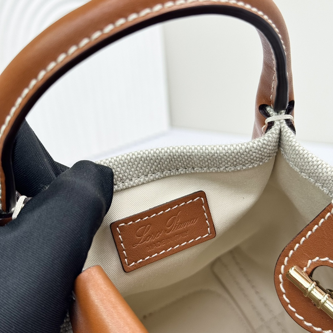 L**o p*ana micro bale bag  cotton, linen 23 x 16 x 14 cm