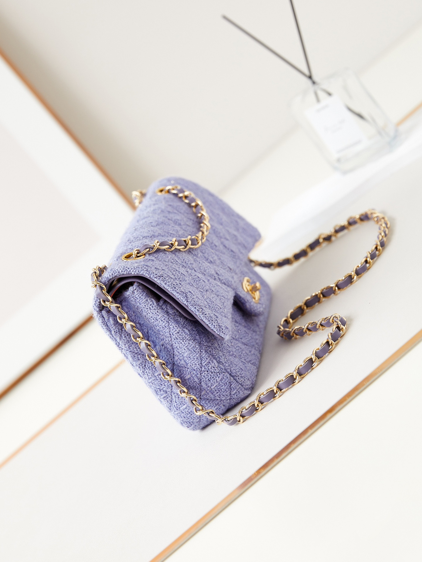 Ch*el classic flap bag 15.5×25.5×6.5cm