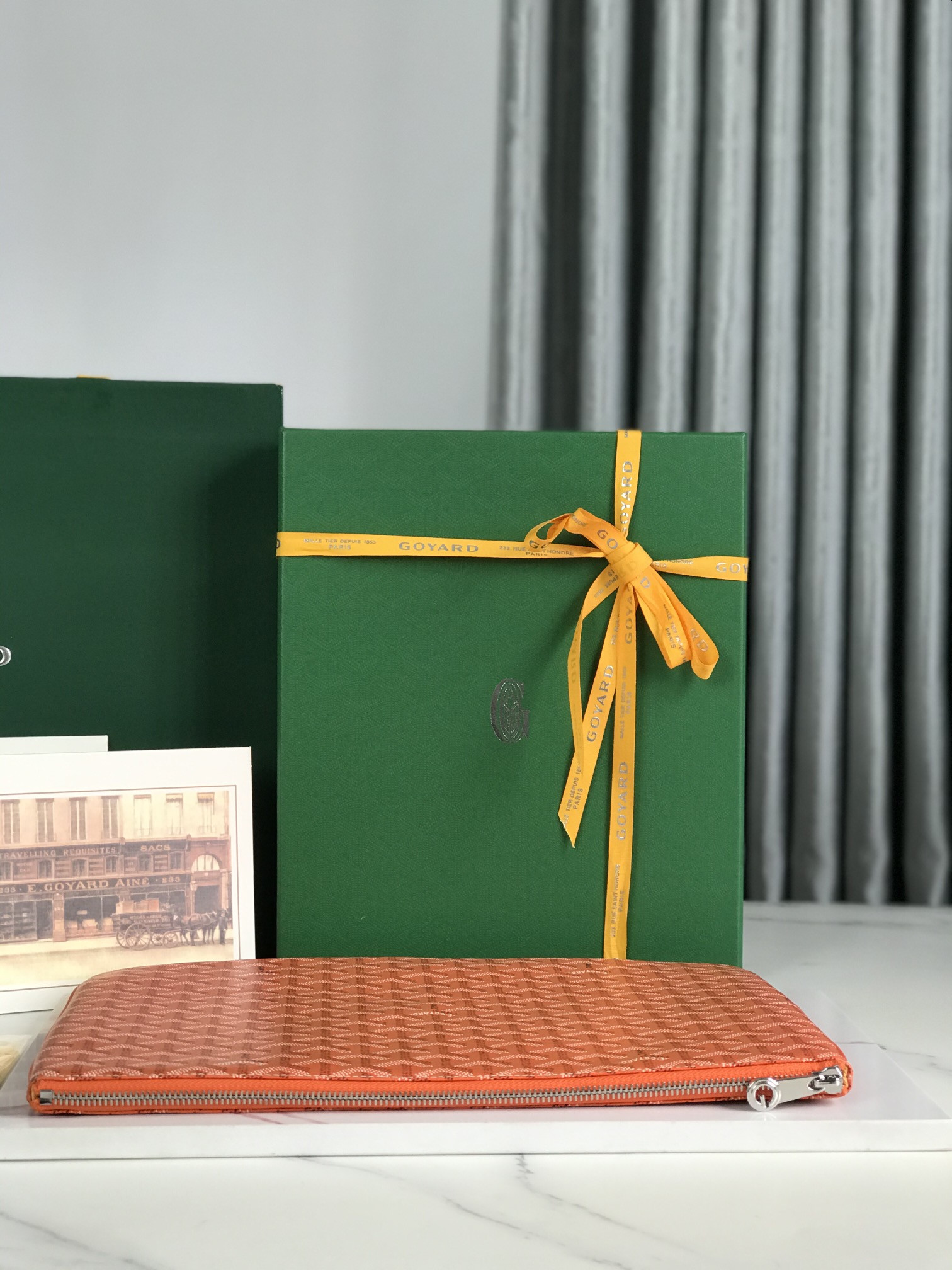 Go*ard Go*ardine senat mm pouch palladium hardware 36x26x0.5cm