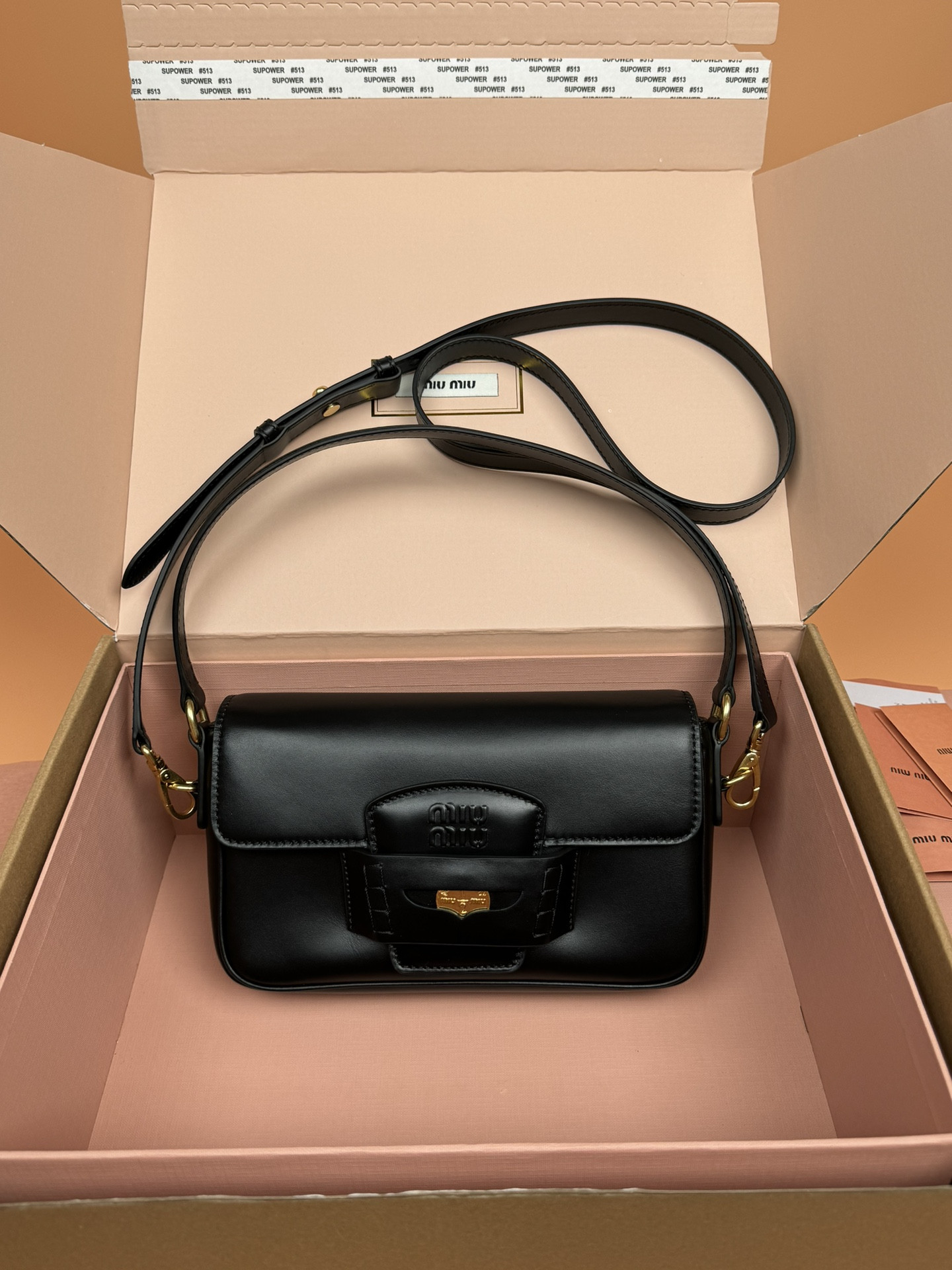 Miu Miu Penny Leather Bag 23×13.5×5cm