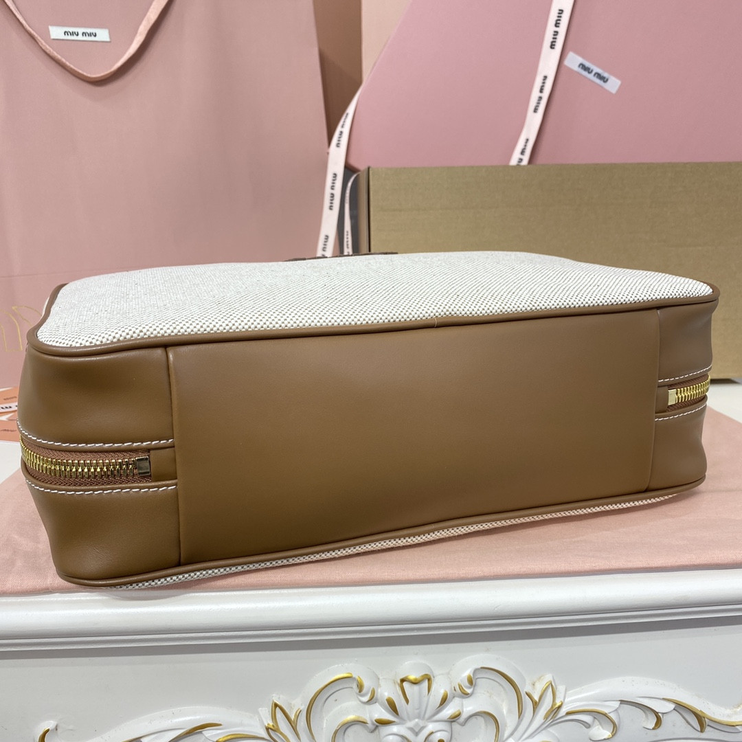 Miu Miu Canvas Beau bag 23x34x10cm