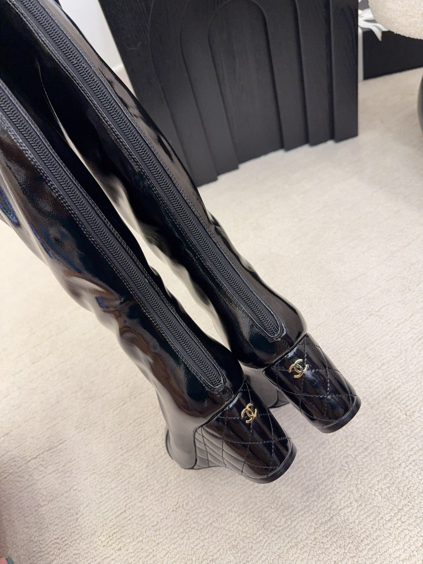 ua Ch*el high boots 7cm heel