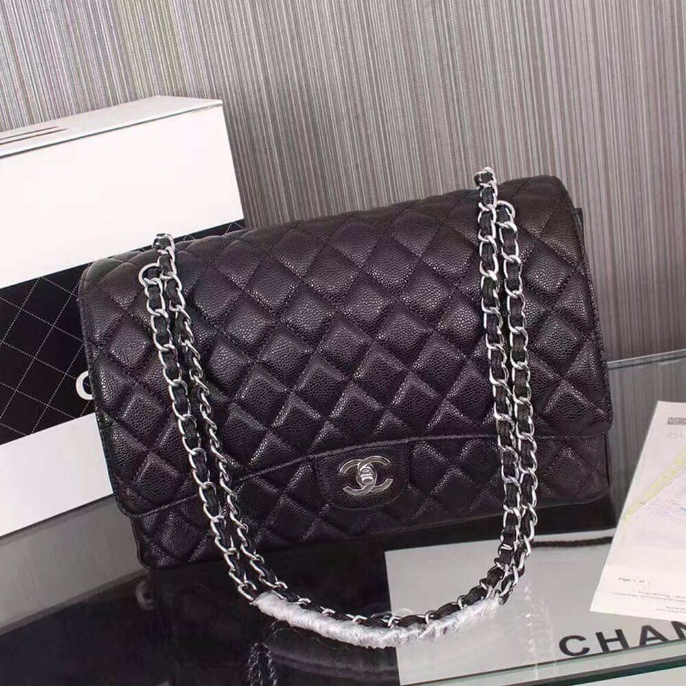 Ch*el classic maxi handbag