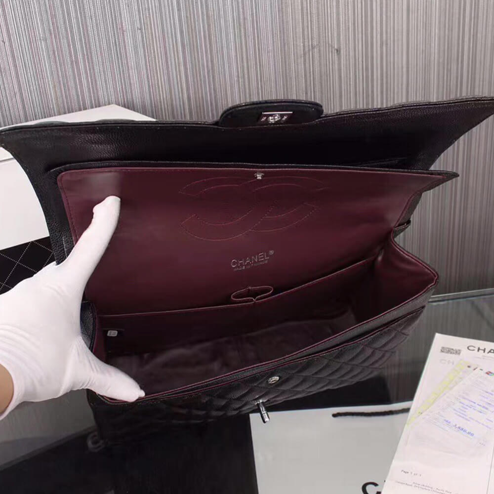 Ch*el classic maxi handbag