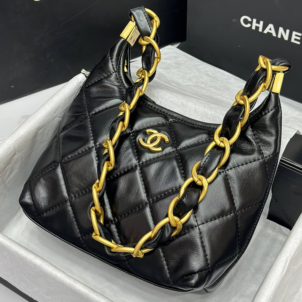 Ch*el small hobo bag