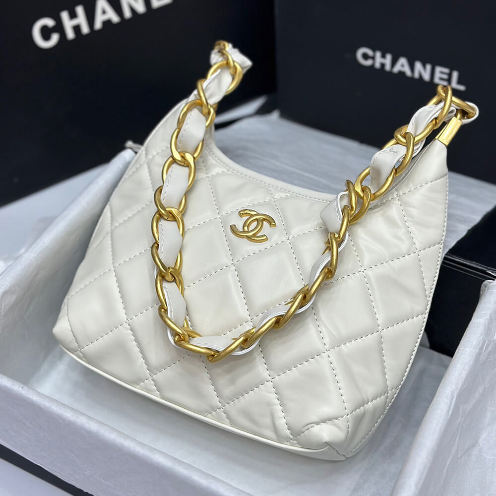 Ch*el small hobo bag