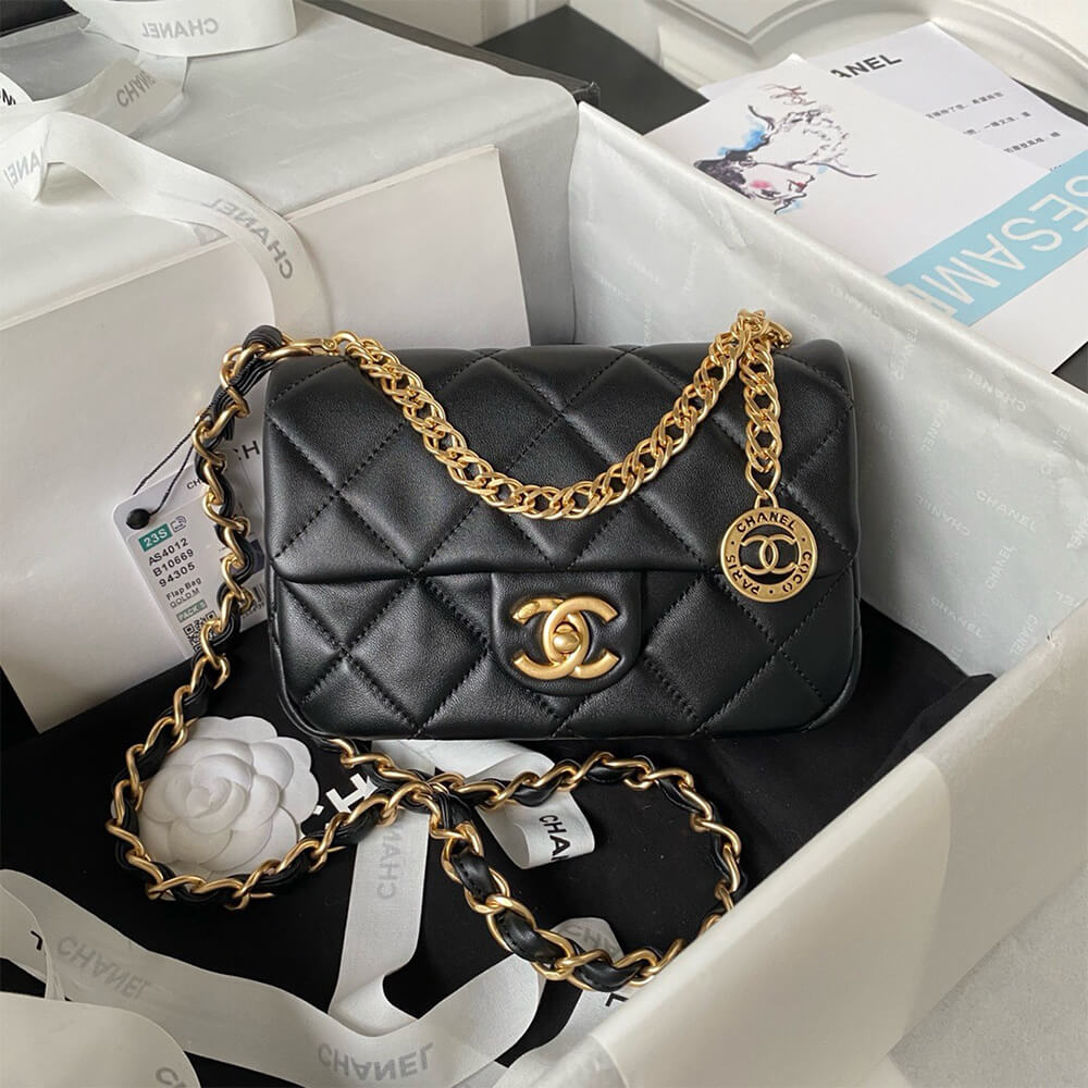 Ch*el small flap bag