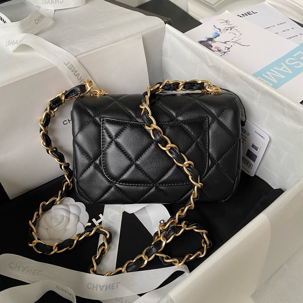 Ch*el small flap bag
