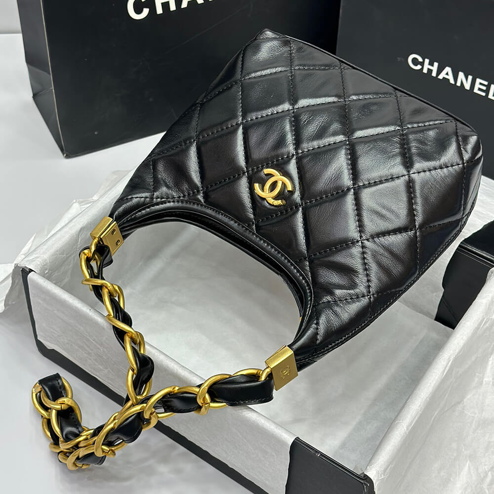 Ch*el small hobo bag