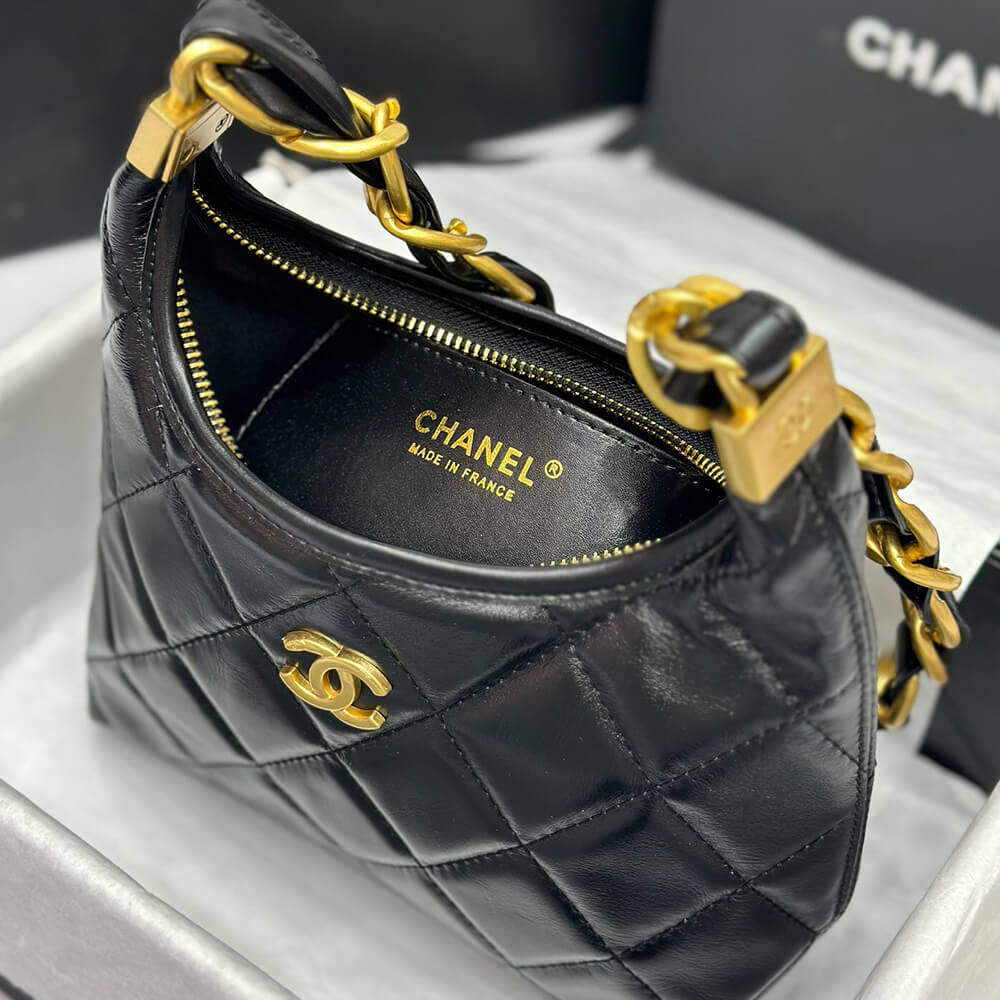 Ch*el small hobo bag