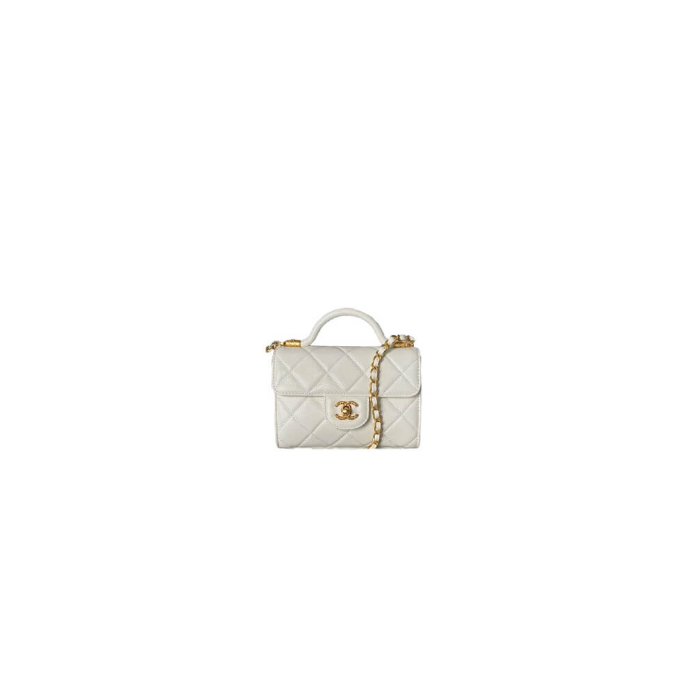 Small FLAP BAG WITH TOP HANDLE