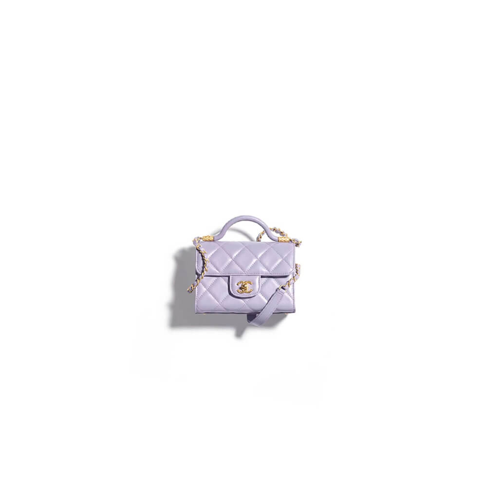 Small FLAP BAG WITH TOP HANDLE