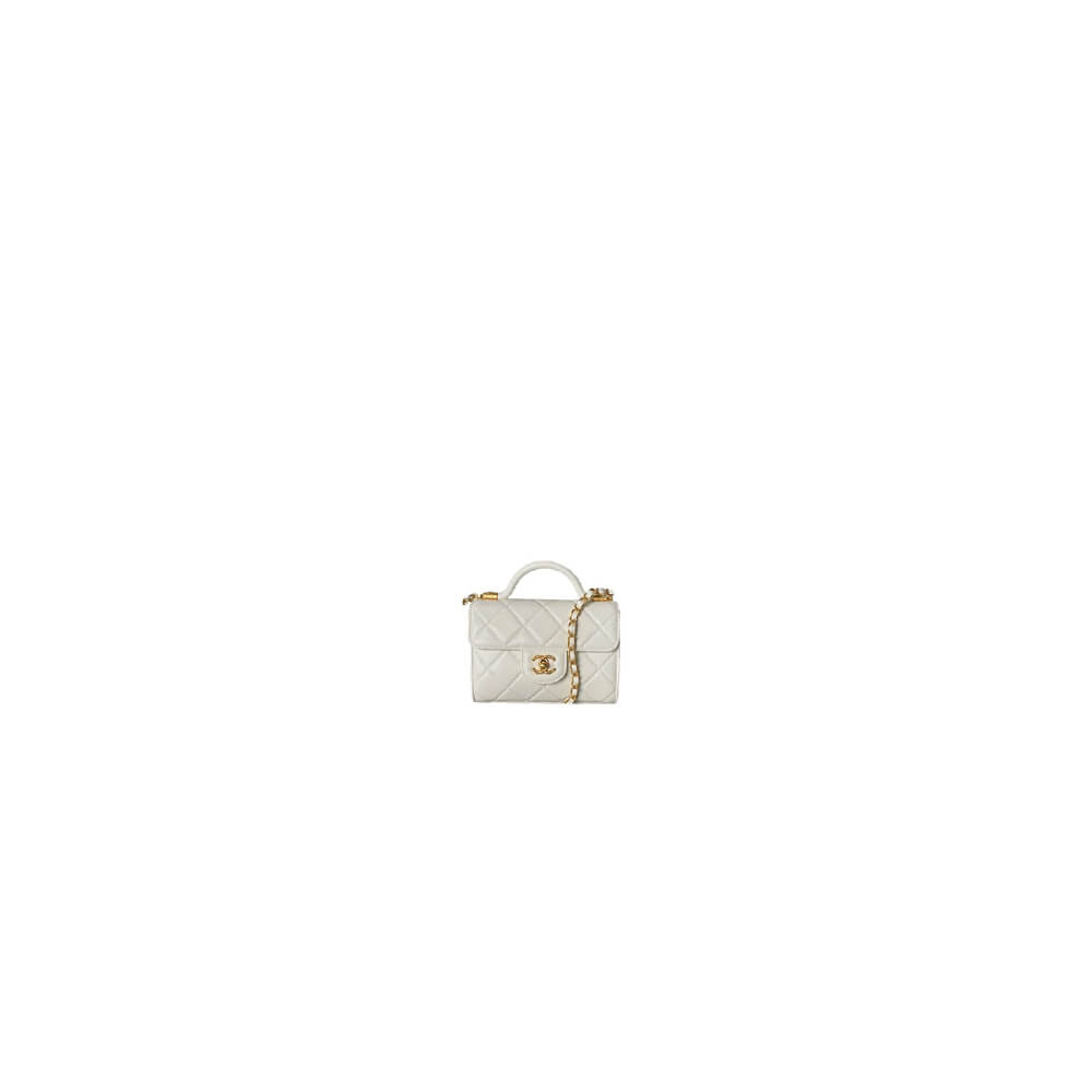 MINI FLAP BAG WITH TOP HANDLE