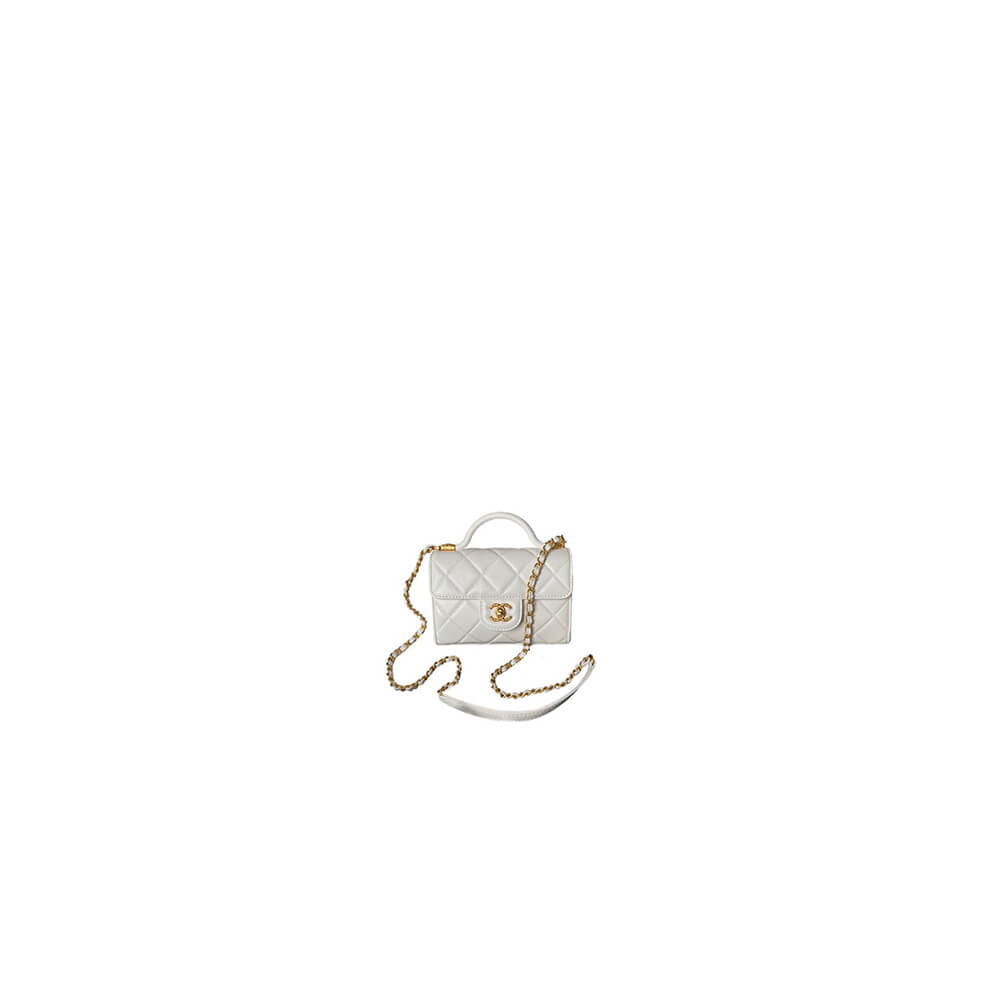 MINI FLAP BAG WITH TOP HANDLE