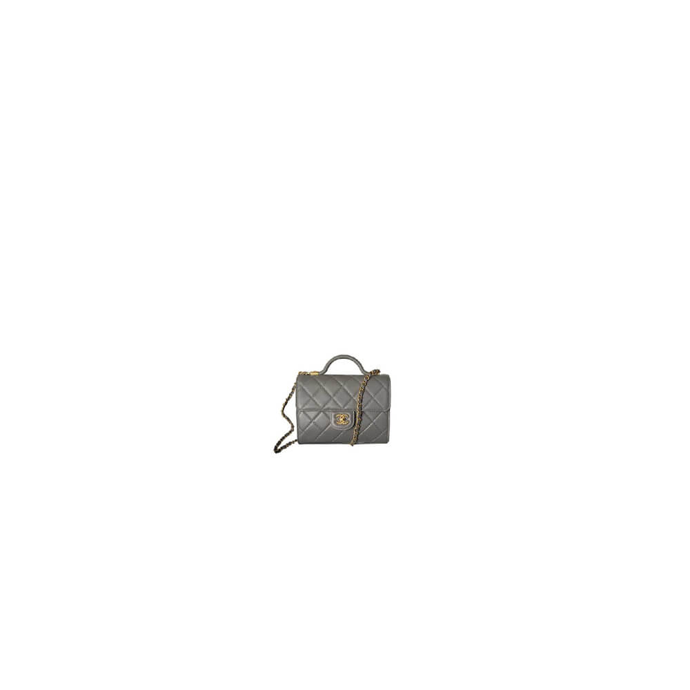 MINI FLAP BAG WITH TOP HANDLE
