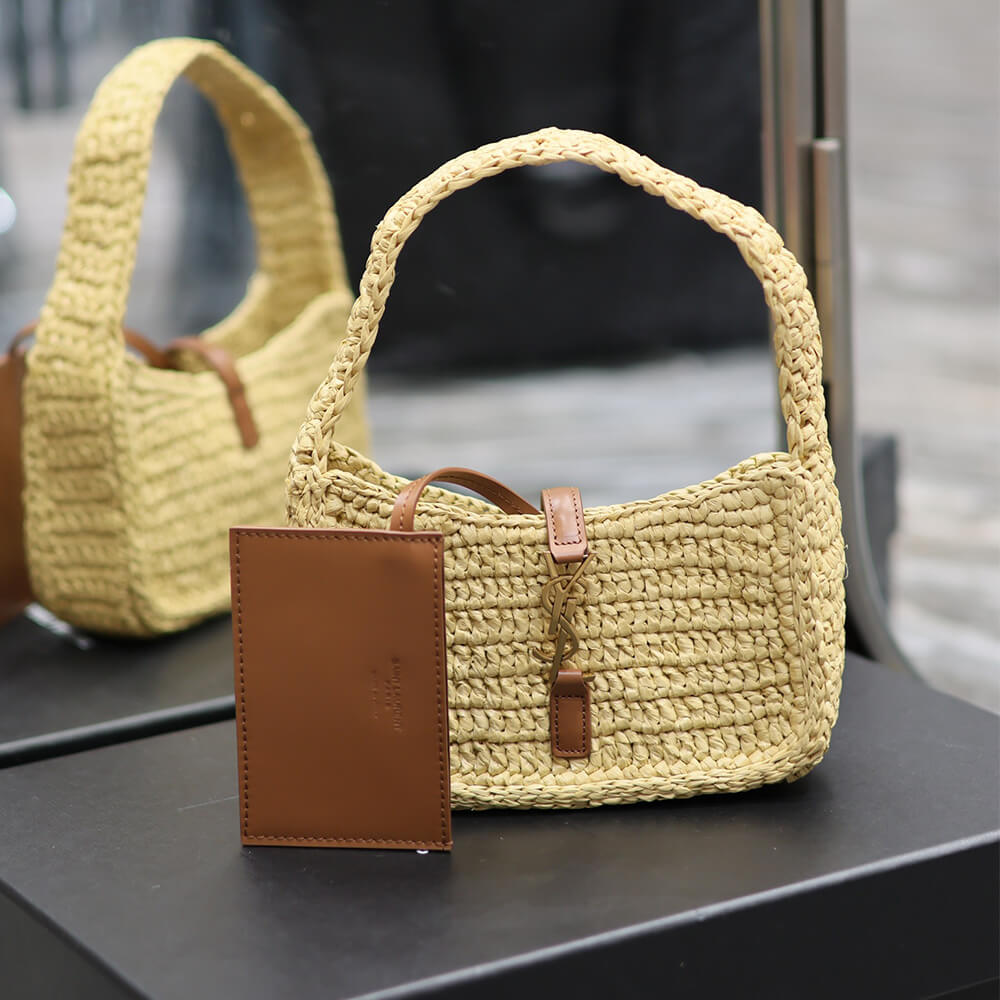 YSL LE 5 A 7 MINI IN RAFFIA(HIGH-END GRADE)