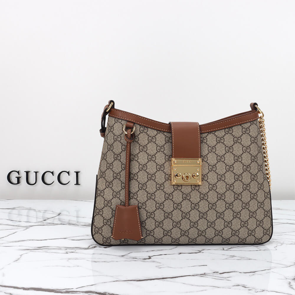 G*u*i padlock gg medium shoulder bag