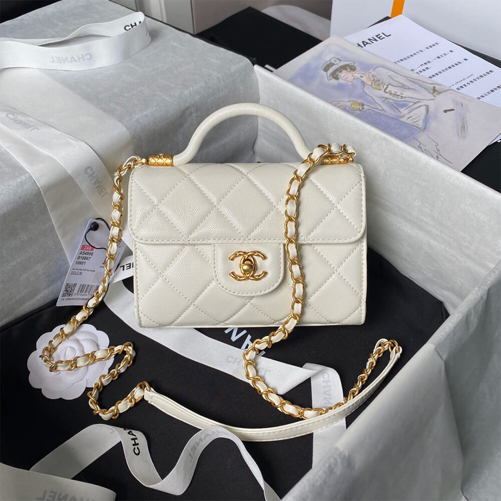 MINI FLAP BAG WITH TOP HANDLE