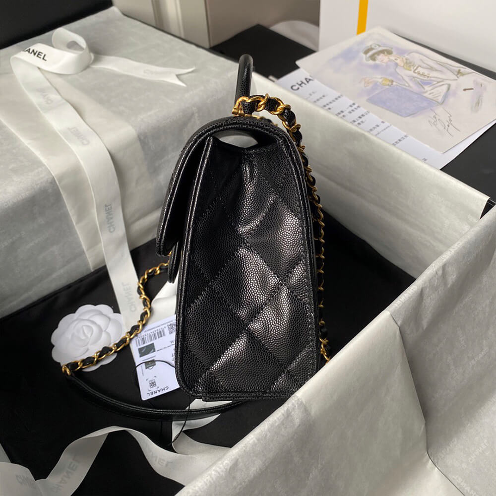 Small FLAP BAG WITH TOP HANDLE