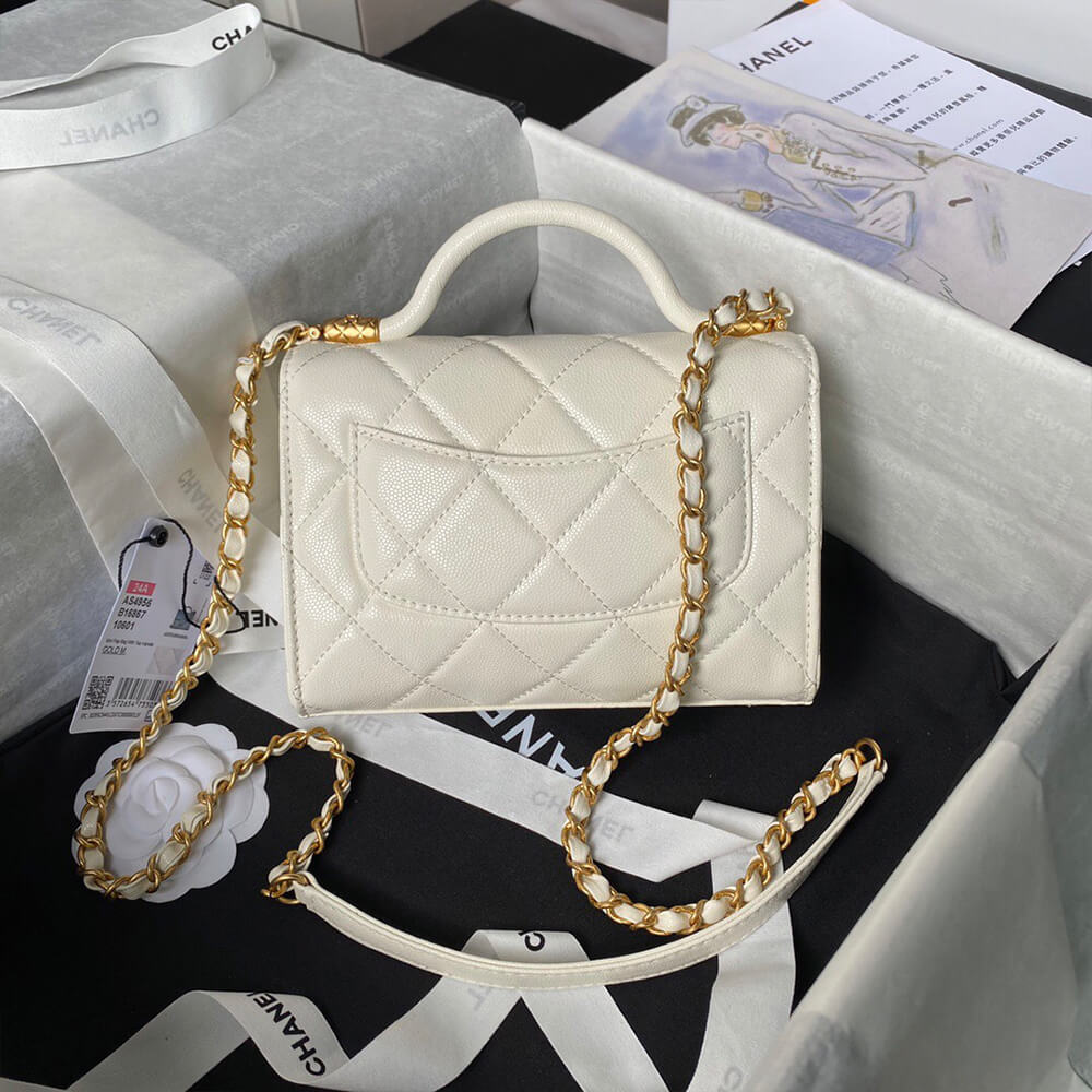 MINI FLAP BAG WITH TOP HANDLE