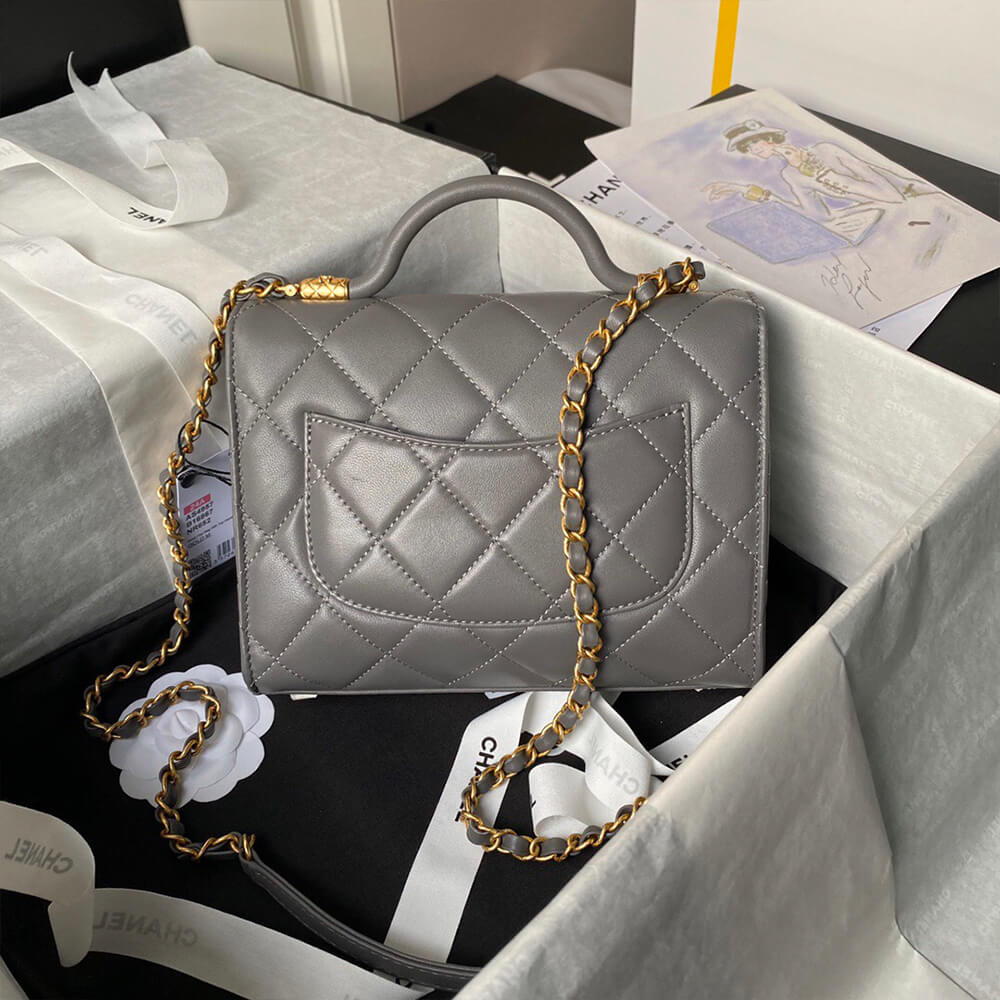 Small FLAP BAG WITH TOP HANDLE