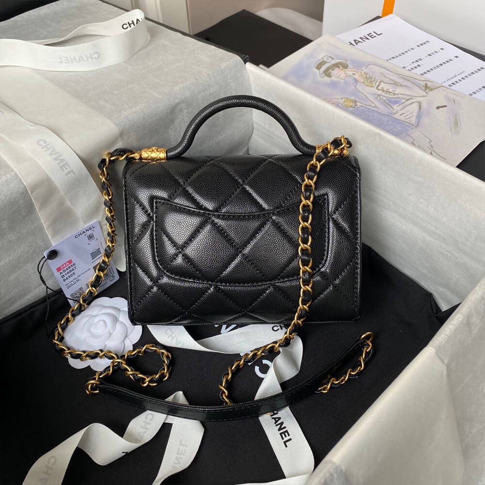 MINI FLAP BAG WITH TOP HANDLE