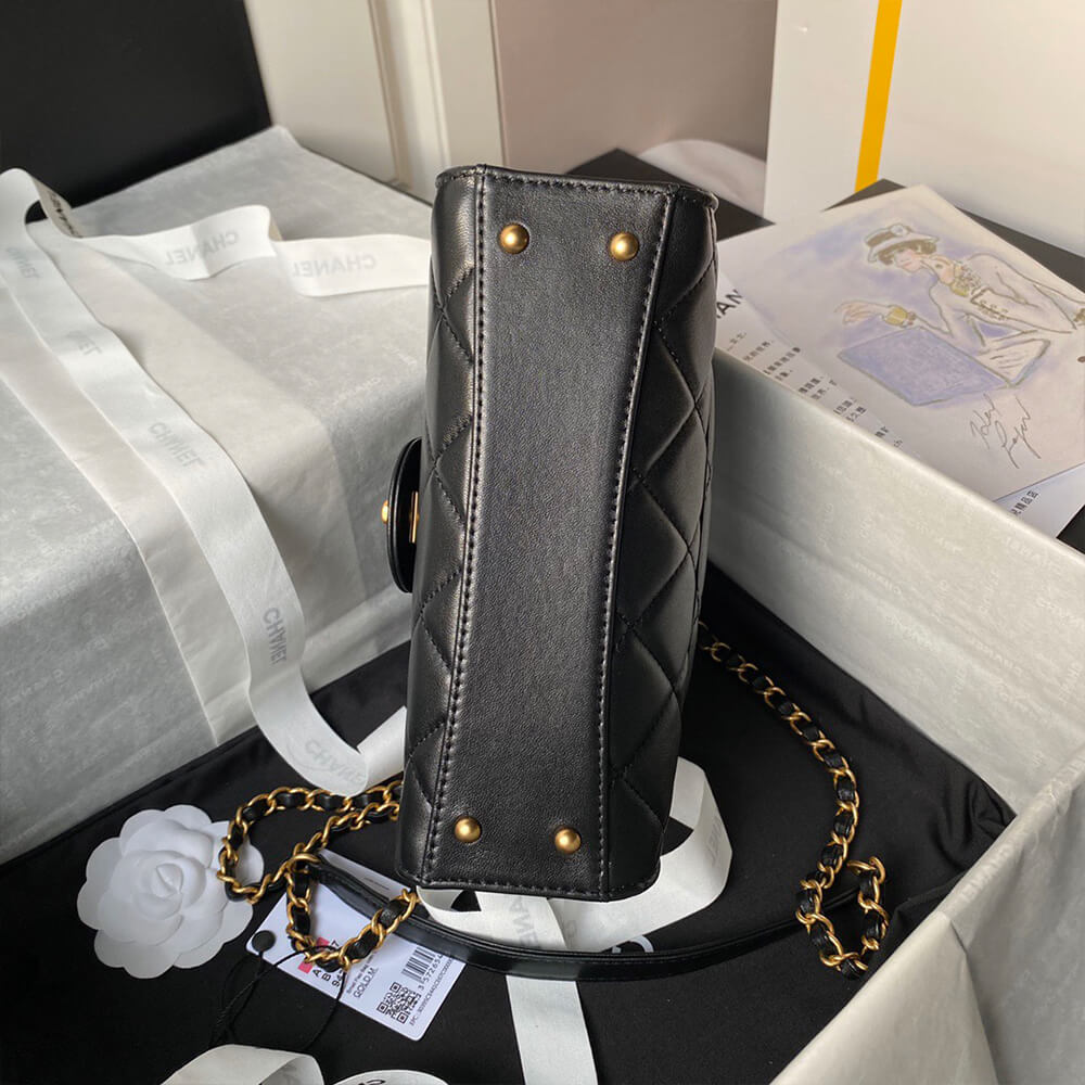 Small FLAP BAG WITH TOP HANDLE