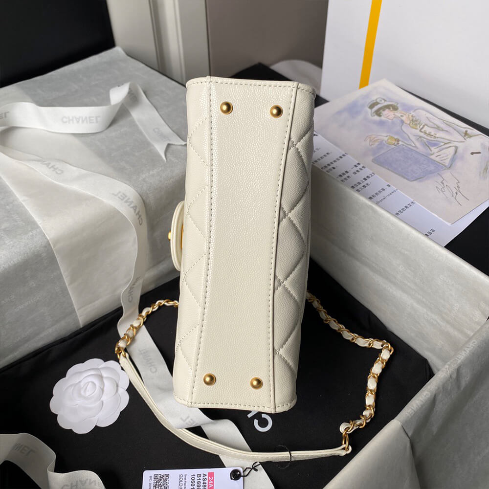 Small FLAP BAG WITH TOP HANDLE
