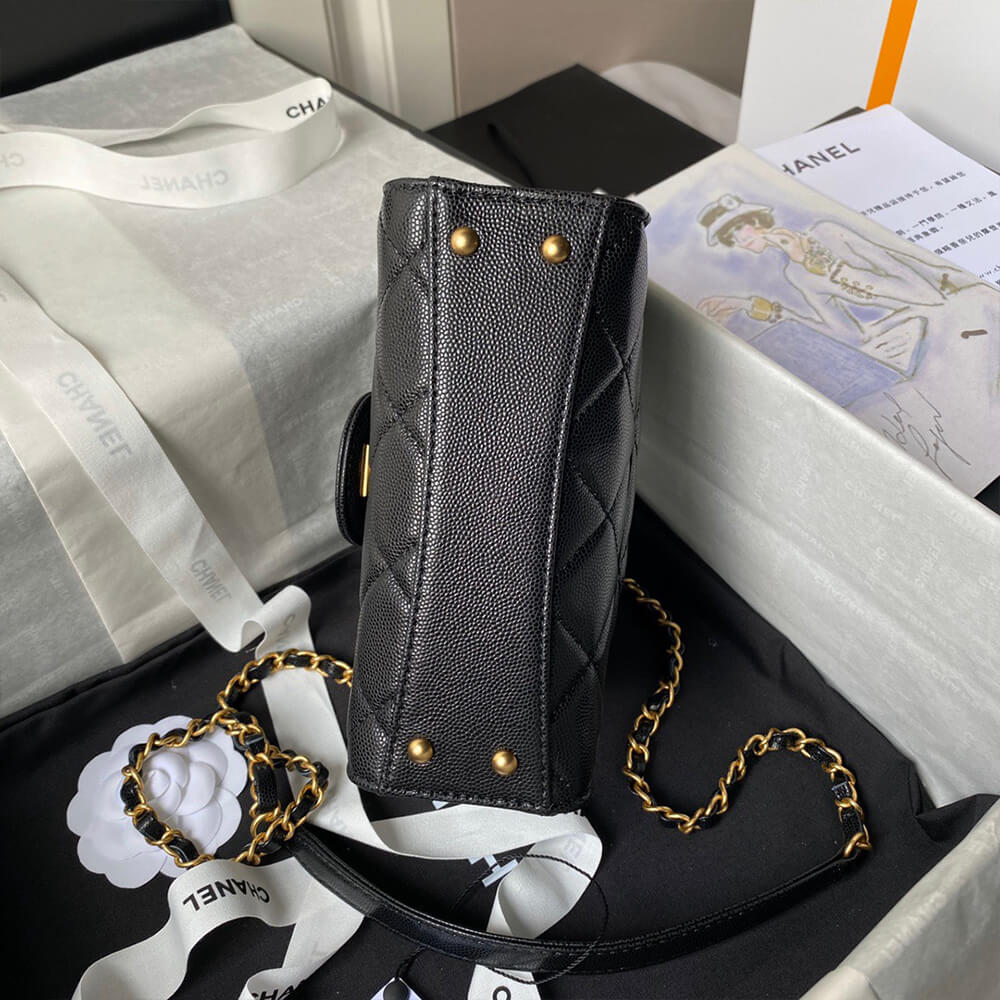 MINI FLAP BAG WITH TOP HANDLE