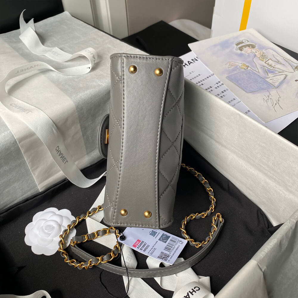 MINI FLAP BAG WITH TOP HANDLE