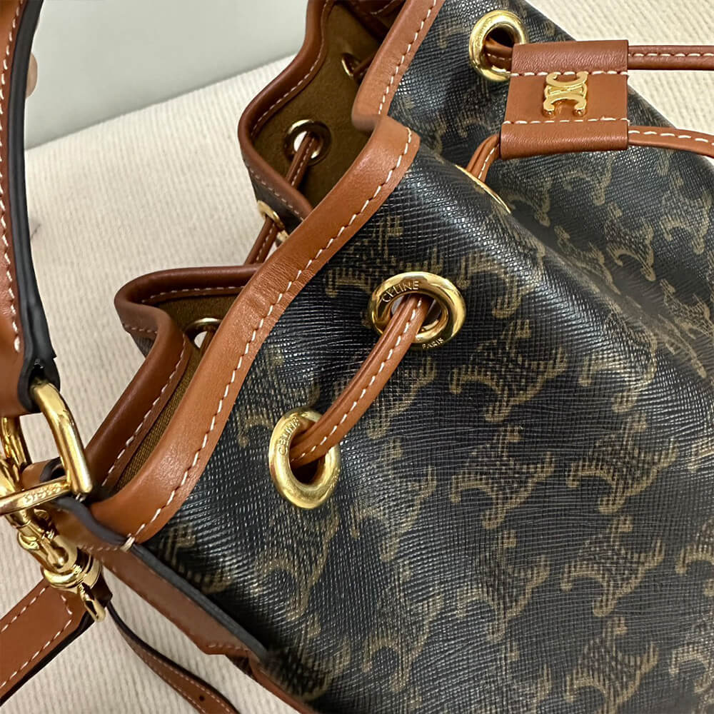 CLARA BAG IN TRIOMPHE CANVAS AND CALFSKIN