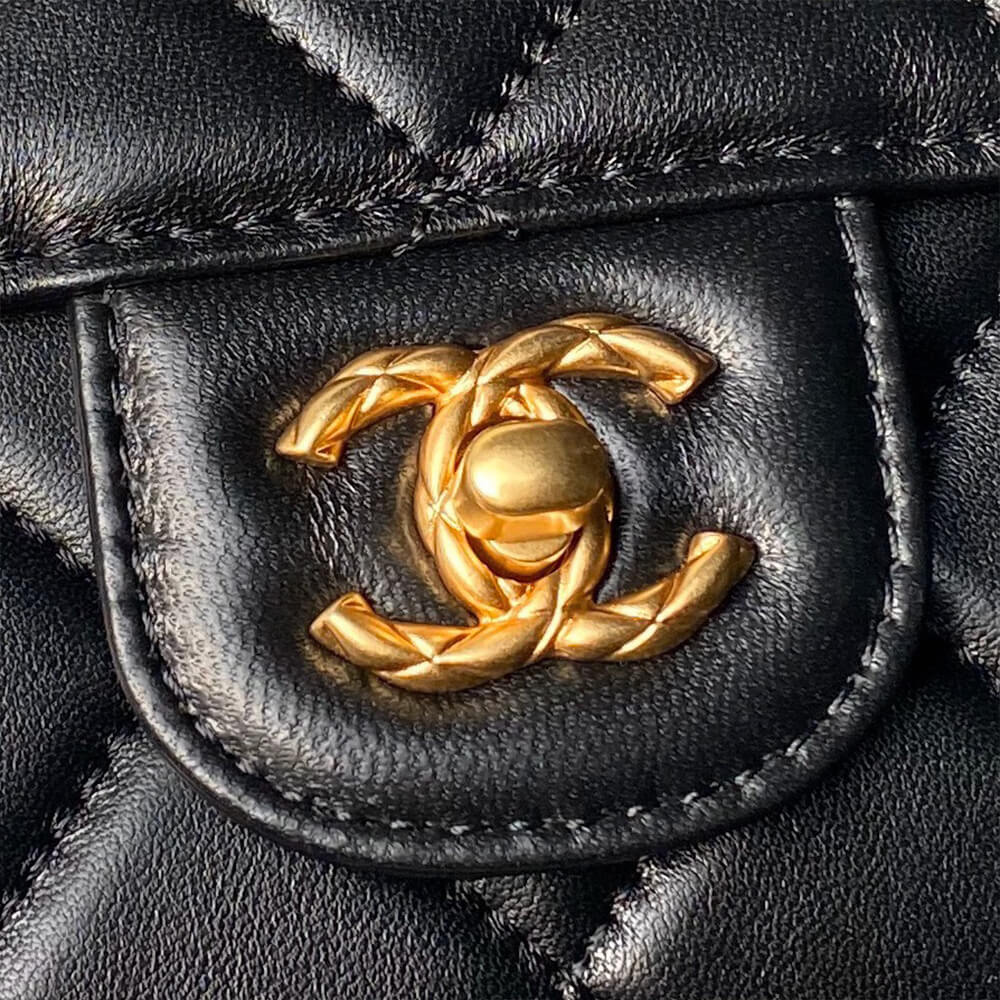 Small FLAP BAG WITH TOP HANDLE