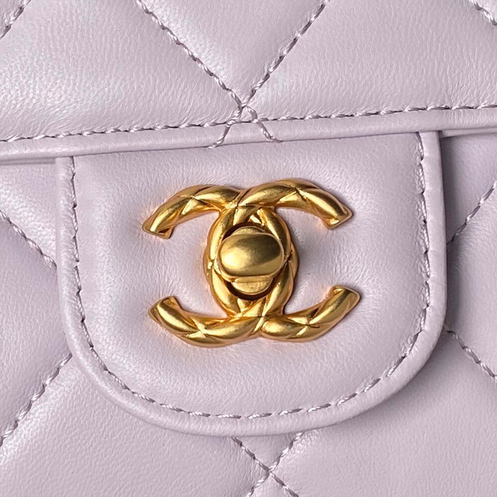 MINI FLAP BAG WITH TOP HANDLE