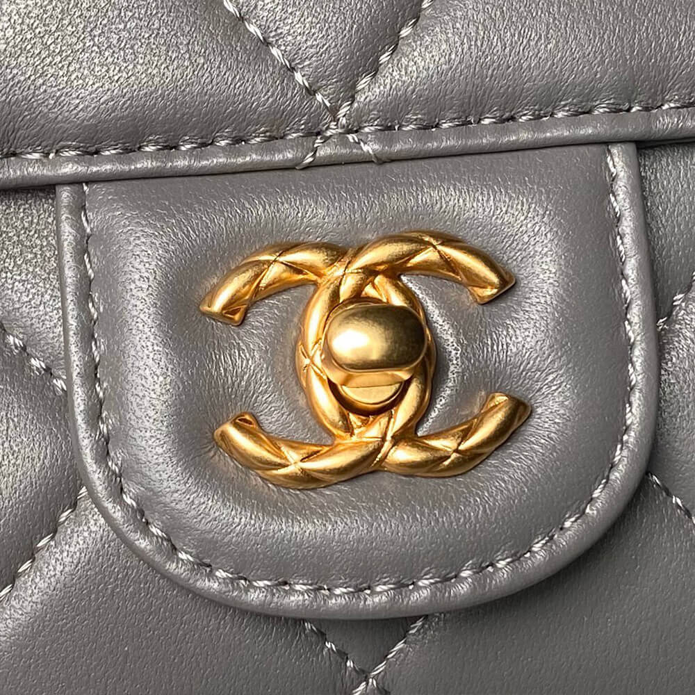 MINI FLAP BAG WITH TOP HANDLE