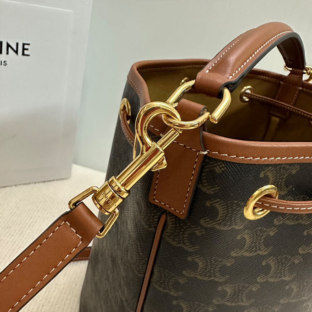 CLARA BAG IN TRIOMPHE CANVAS AND CALFSKIN