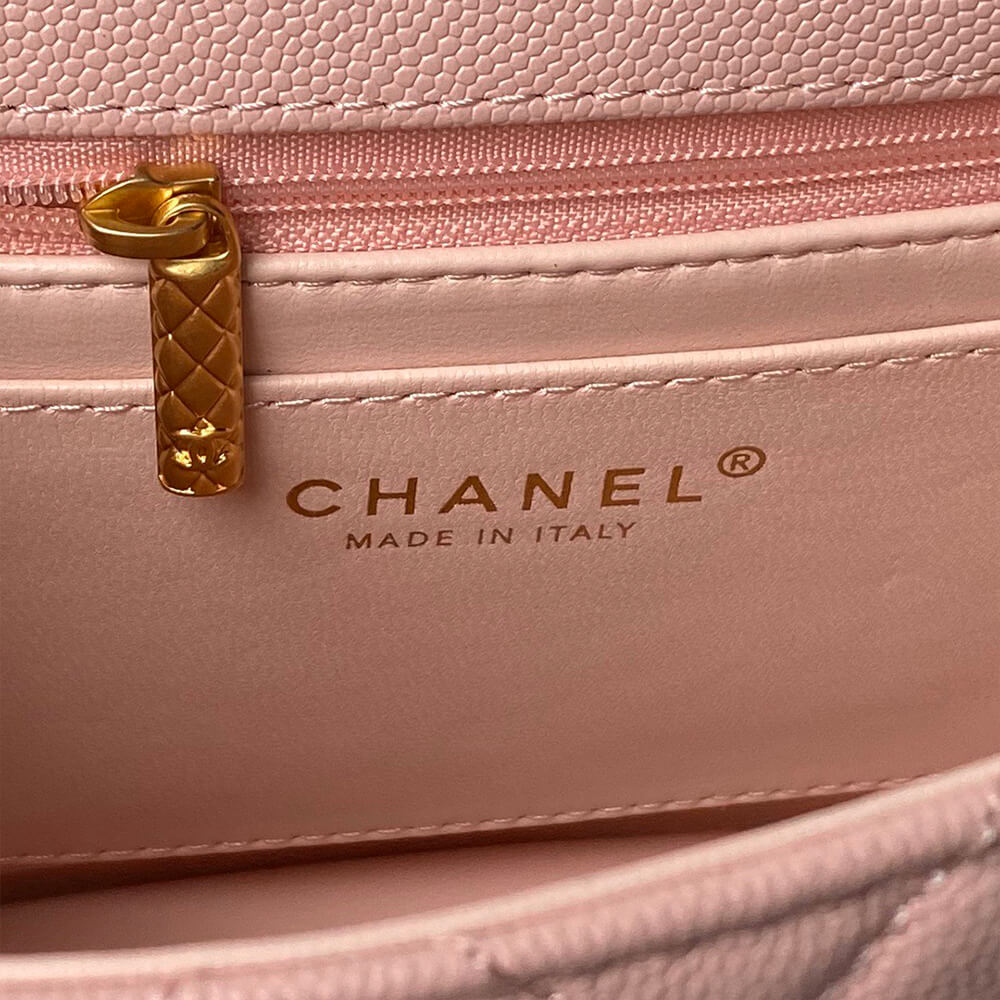 Small FLAP BAG WITH TOP HANDLE
