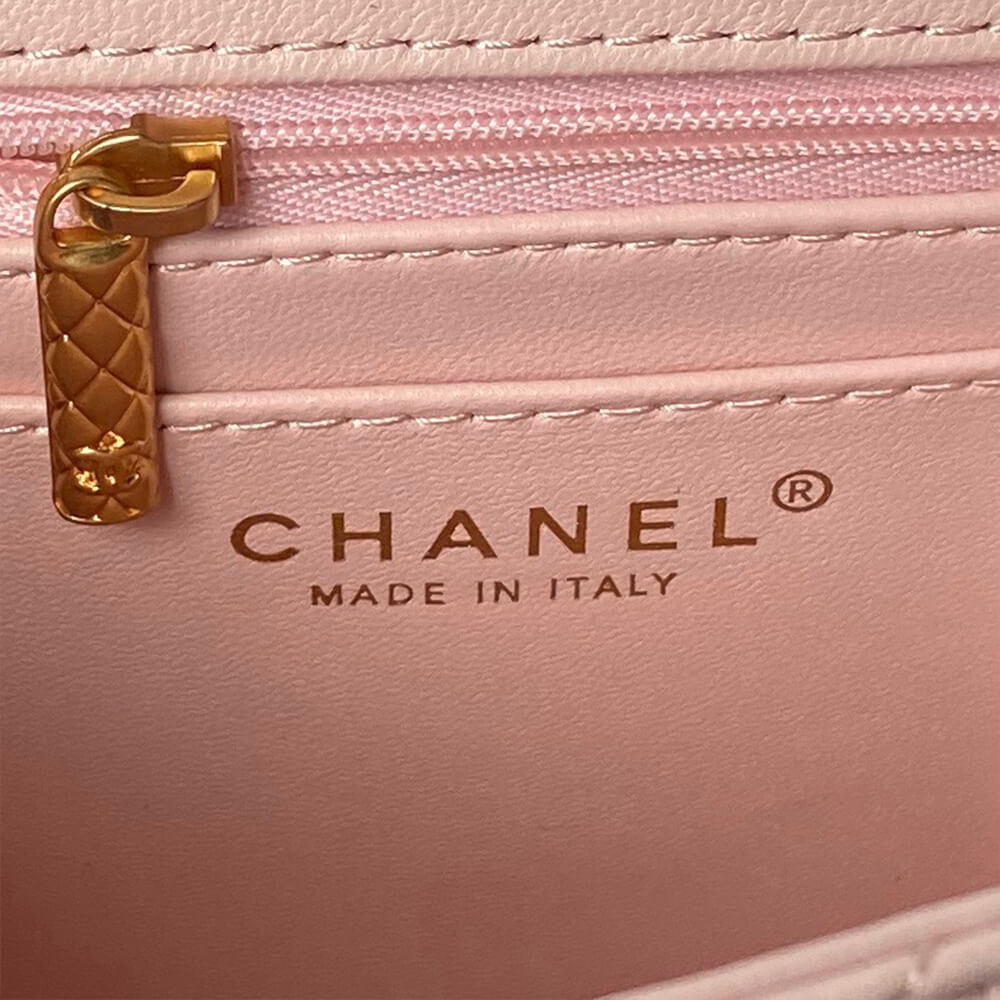 Small FLAP BAG WITH TOP HANDLE