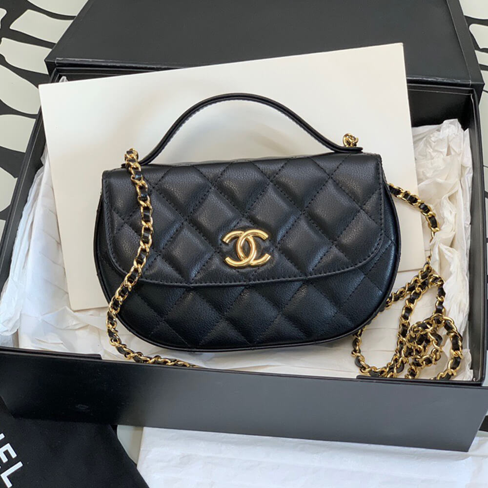 Ch*el mini flap with handle(high-end grade)