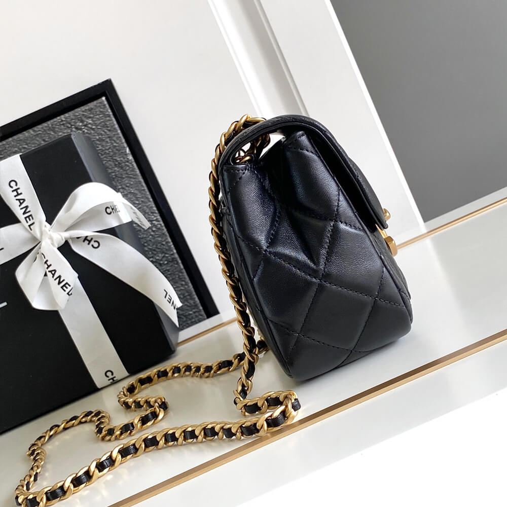 Ch*el mini flap bag(high-end grade)